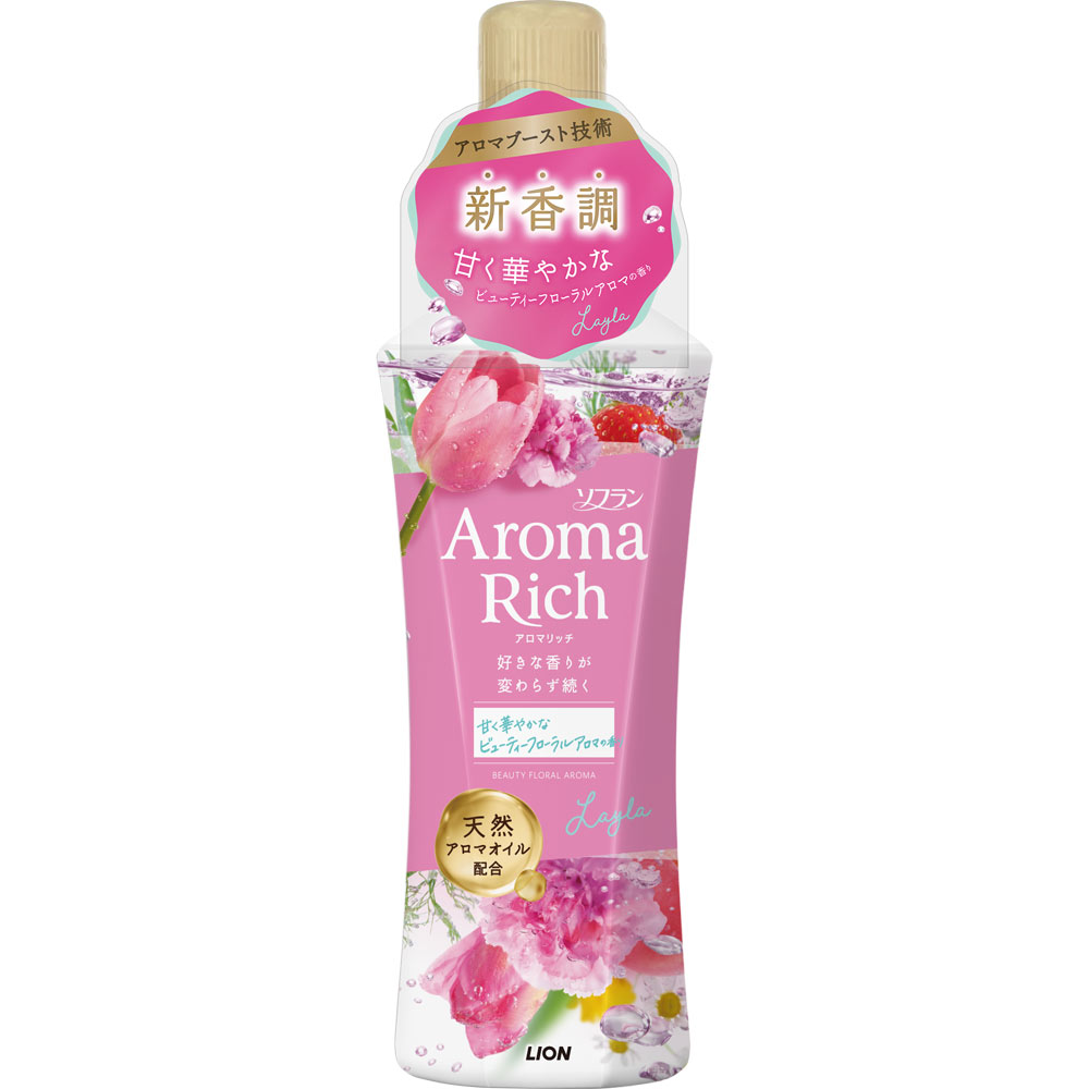 Кондионер для белья Aroma Rich Layla Lion с глубоким цветочным ароматом 480 мл (374169)