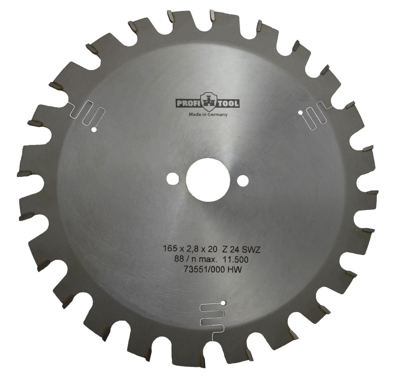 Диск пиляльний PROFITOOL Z 24 S-WZ 165х2,8х1,8х20 мм (2116503) Диск пиляльний PROFITOOL Z 24 S-WZ 165х2,8х1,8х20 мм (2116503)