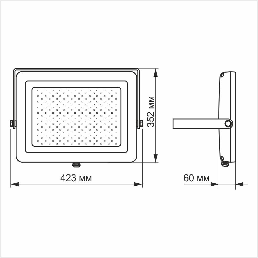 Прожектор LED Videx Premium 150W 5000K VL-F1505W Белый (24636) - фото 3