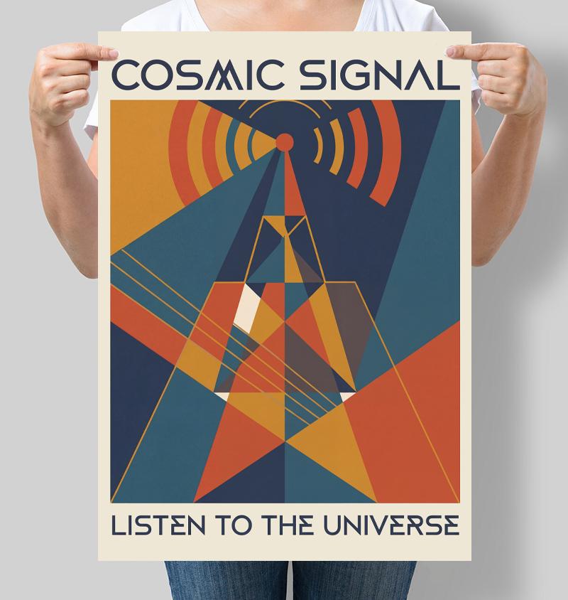 Постер Cosmic Signal Future Vision Collection 42x60 см A2 без рамки (DZ148_A2)
