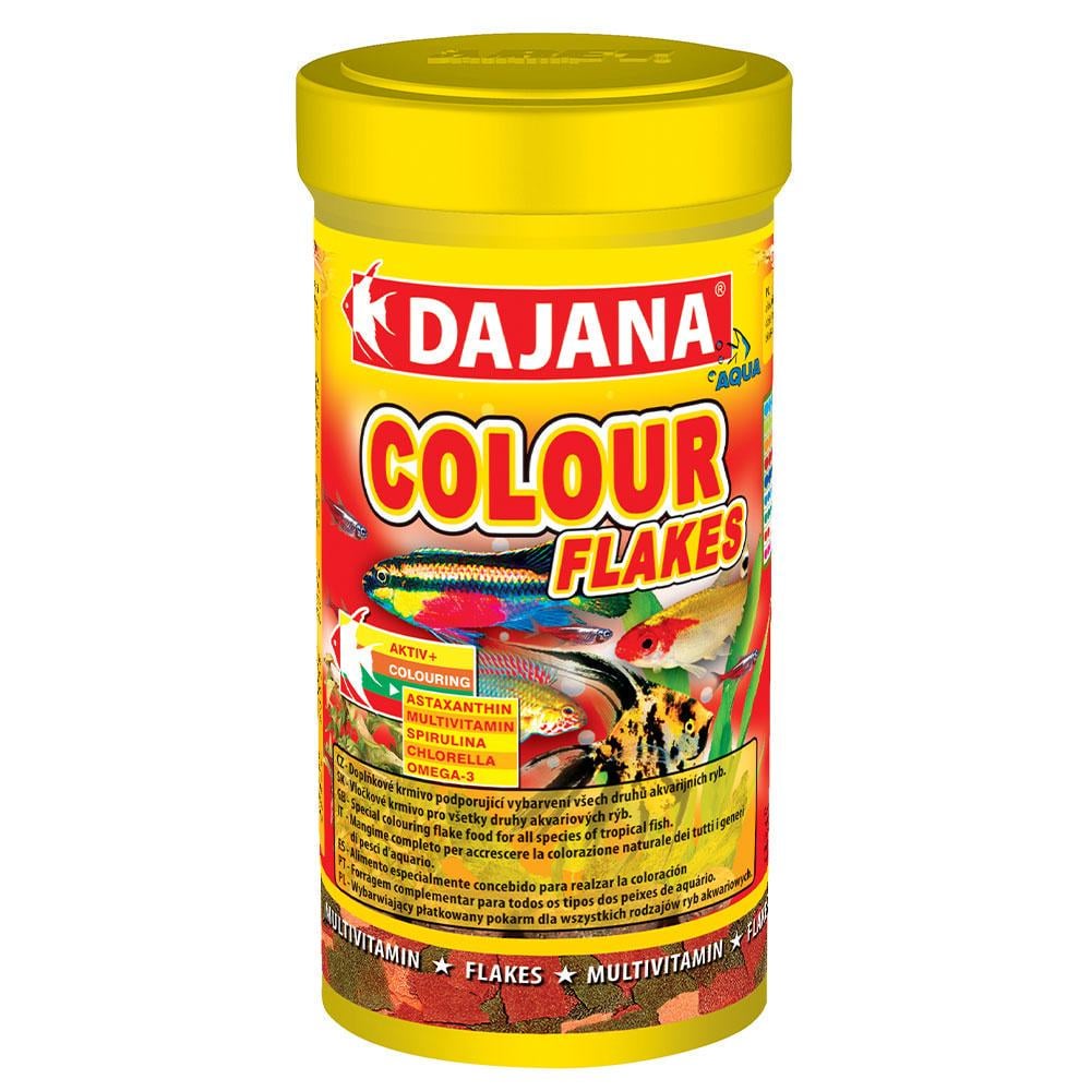 Корм в хлопье для рыбы для усиления окраса Dajana COLOUR FLAKES 1 л/200 г