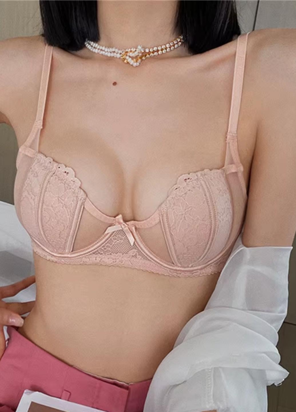 Бюстгальтер женский кружевной со вставками из сеточки Spring Air 70B Бежевый (1828-70-01)