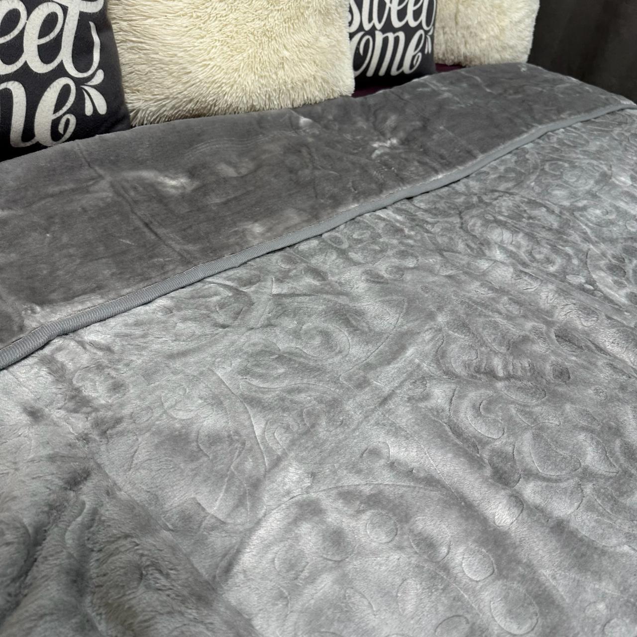 Покрывало на кровать акриловое 200x230 см Серый (P-акрил-9) - фото 5 Покрывало на кровать акриловое 200x230 см Серый (P-акрил-9) - фото 5