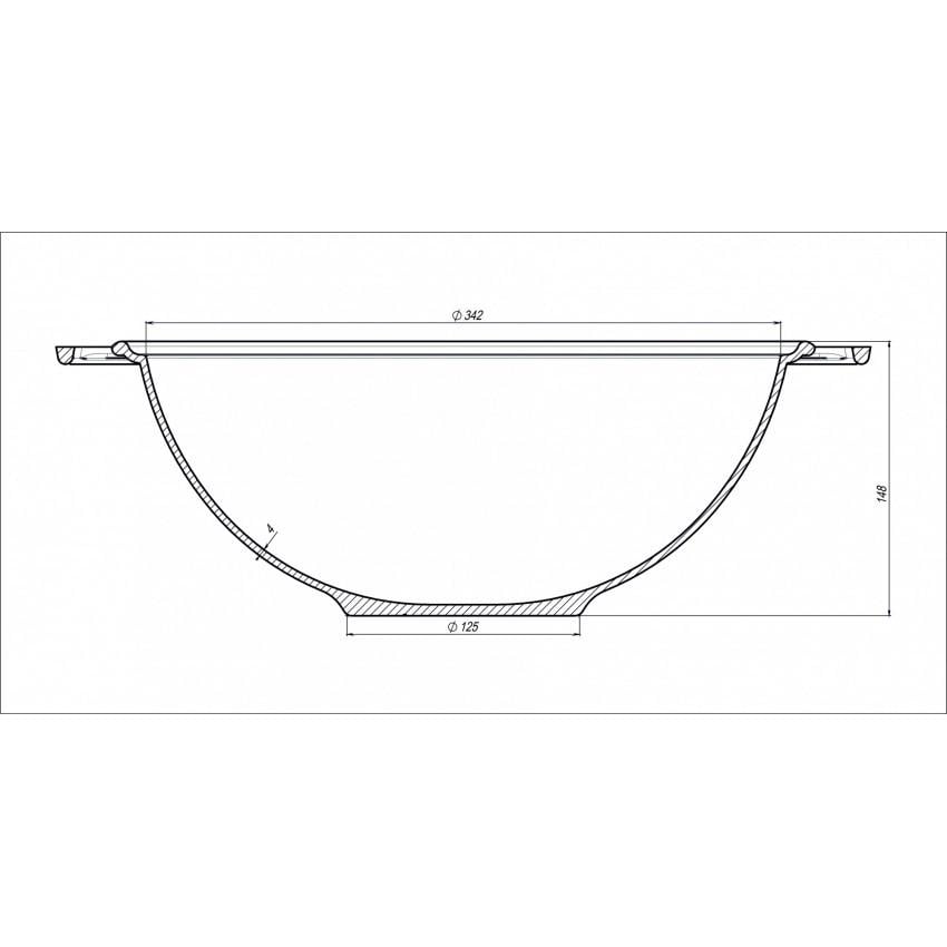 Казан чавунний Maysternya з кришкою-сковородою 8 л (Т405СРУк) - фото 2