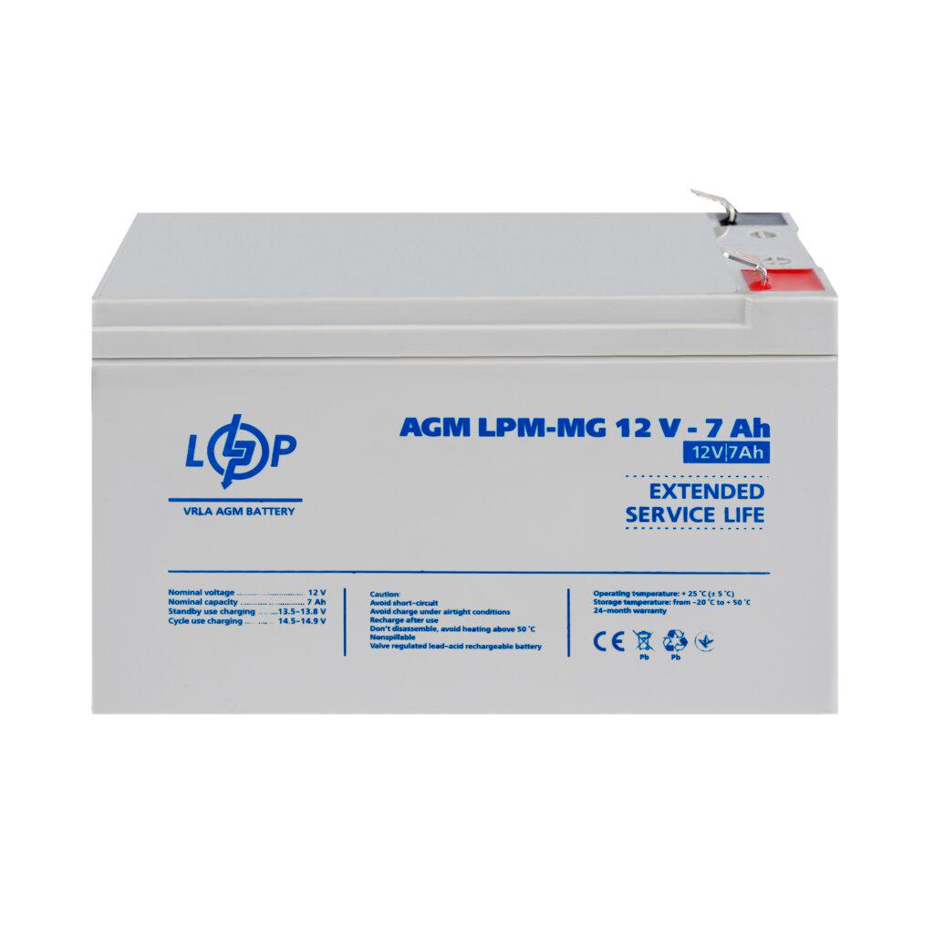 Аккумулятор мультигелевый LogicPower 6552 LPM-MG 12V 7 Ah (6552)