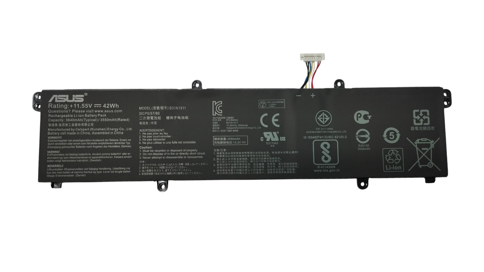 Аккумулятор для ноутбука Asus B31N1911 A413FF 11,55 V 3640 mAh OEM Black