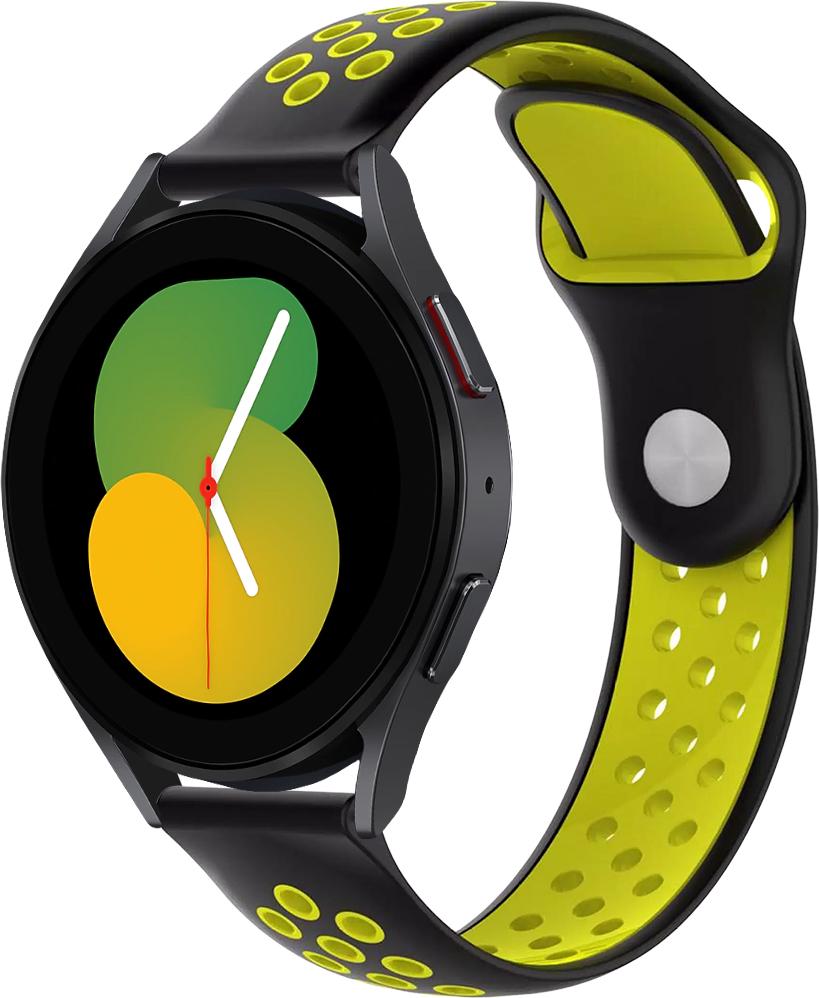 Ремешок Sport для Galaxy Watch 5 40 мм Black/Yellow (29186-61)