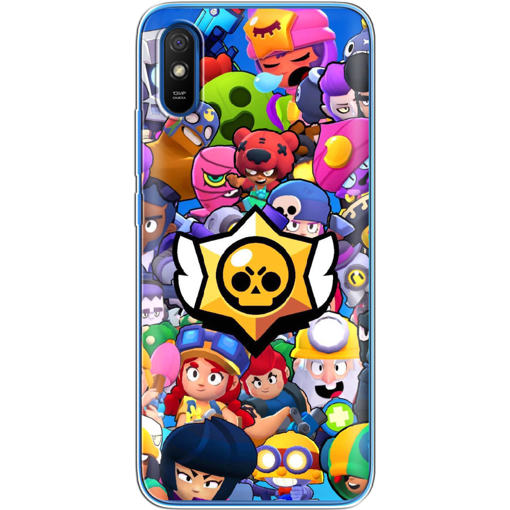 Чехол BoxFace Xiaomi Redmi 9A Brawl Stars Прозрачный силикон (40304-up2389-40304)