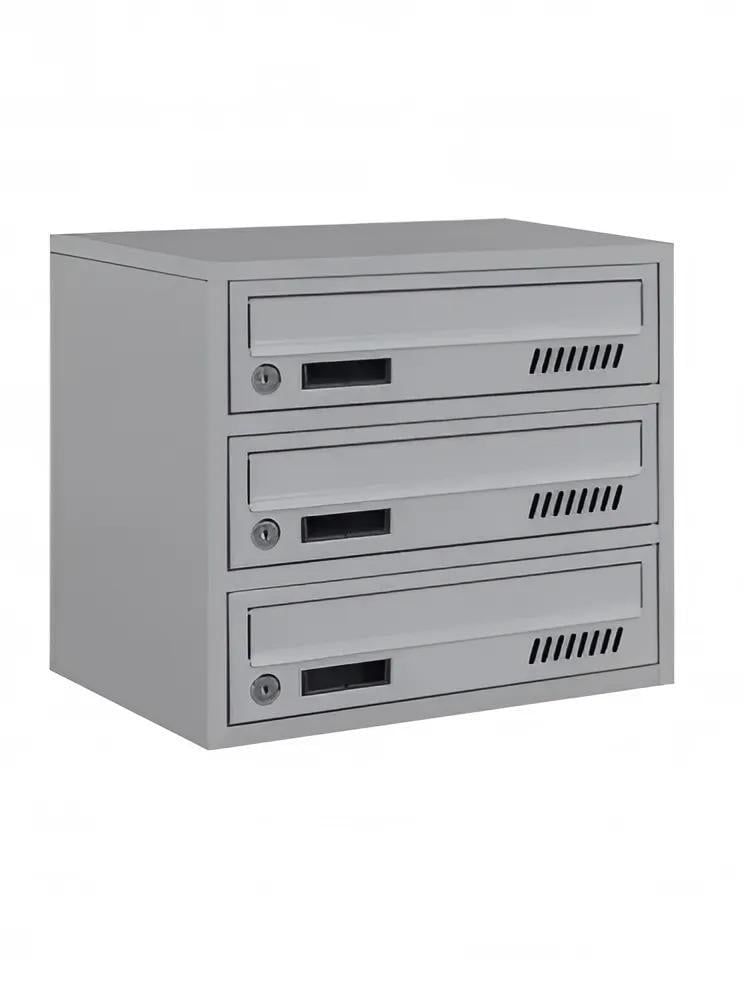 Почтовый ящик с декоративной перфорацией Галиндустрия E2-03-А металлический на 3 квартиры 390x250x345 мм Серый (150-119-000004687) Почтовый ящик с декоративной перфорацией Галиндустрия E2-03-А металлический на 3 квартиры 390x250x345 мм Серый (150-119-000004687)