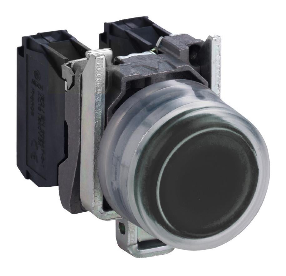 Кнопка керування Schneider Electric Harmony XB4 1NO 22 мм з ковпачком Чорний (XB4BP21)