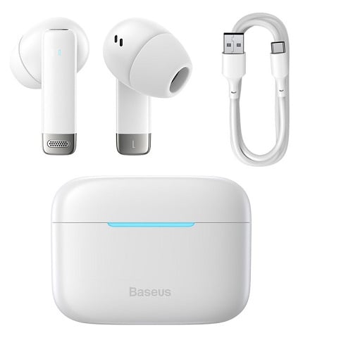 Навушники бездротові Baseus Bowie E9 True Wireless Earphones White (a3df1ee6) - фото 4