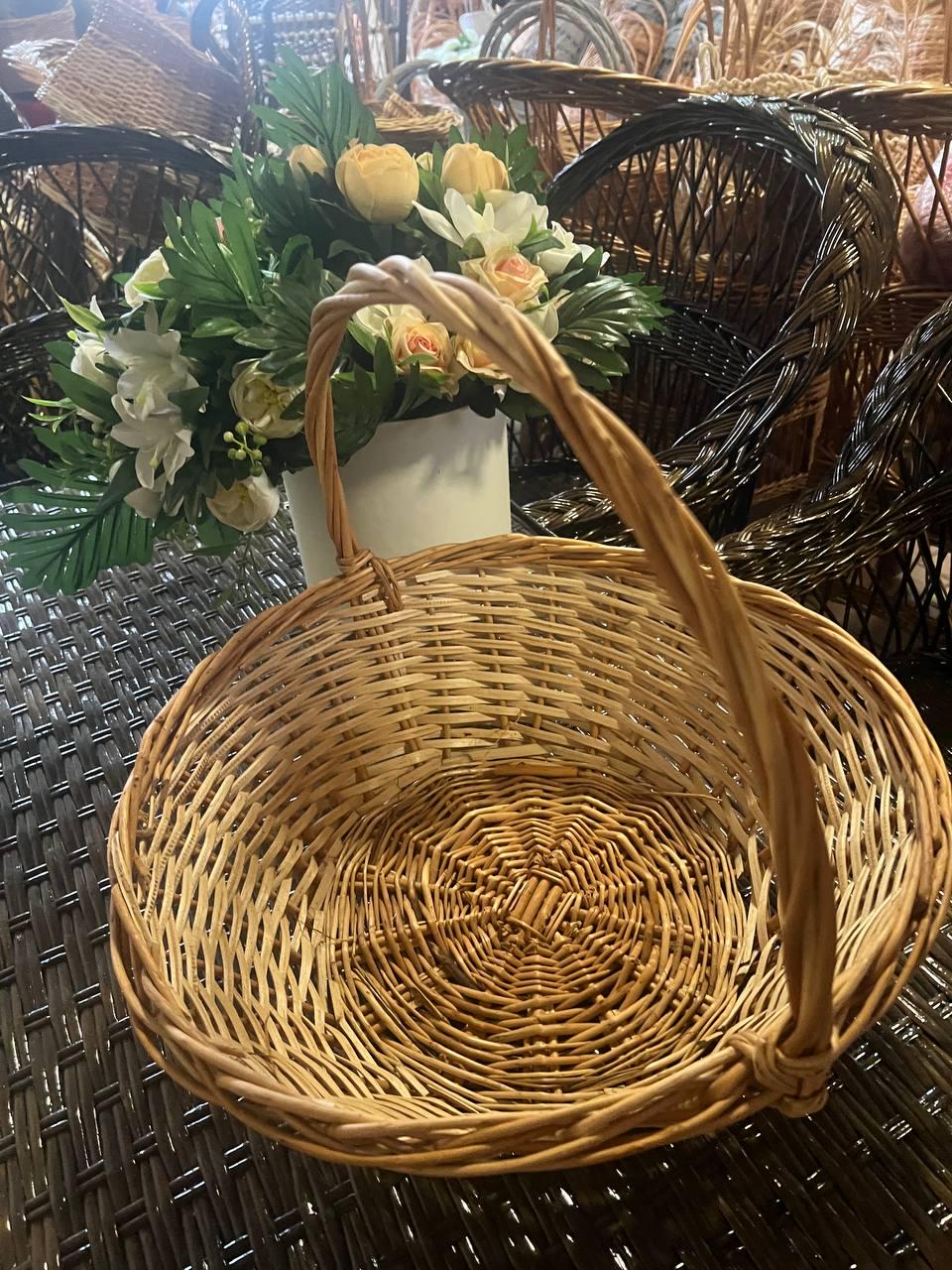 Корзина круглая на корпоративных подарков Сімейний Затишок Коричневый - фото 6 Корзина круглая на корпоративных подарков Сімейний Затишок Коричневый - фото 6