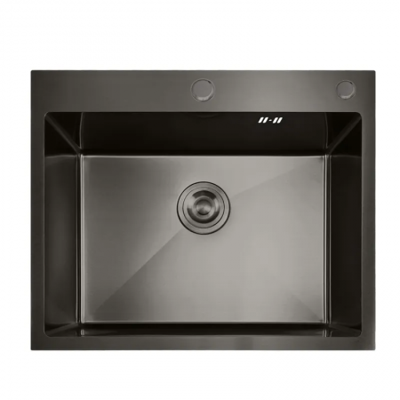 Мойка MIXXUS MH5843 GRAPHITE (MH5843 NANO-BLACK) 3.0/0.8 из нержавеющей стали 580х430х200 мм Графитовая (MX1931)