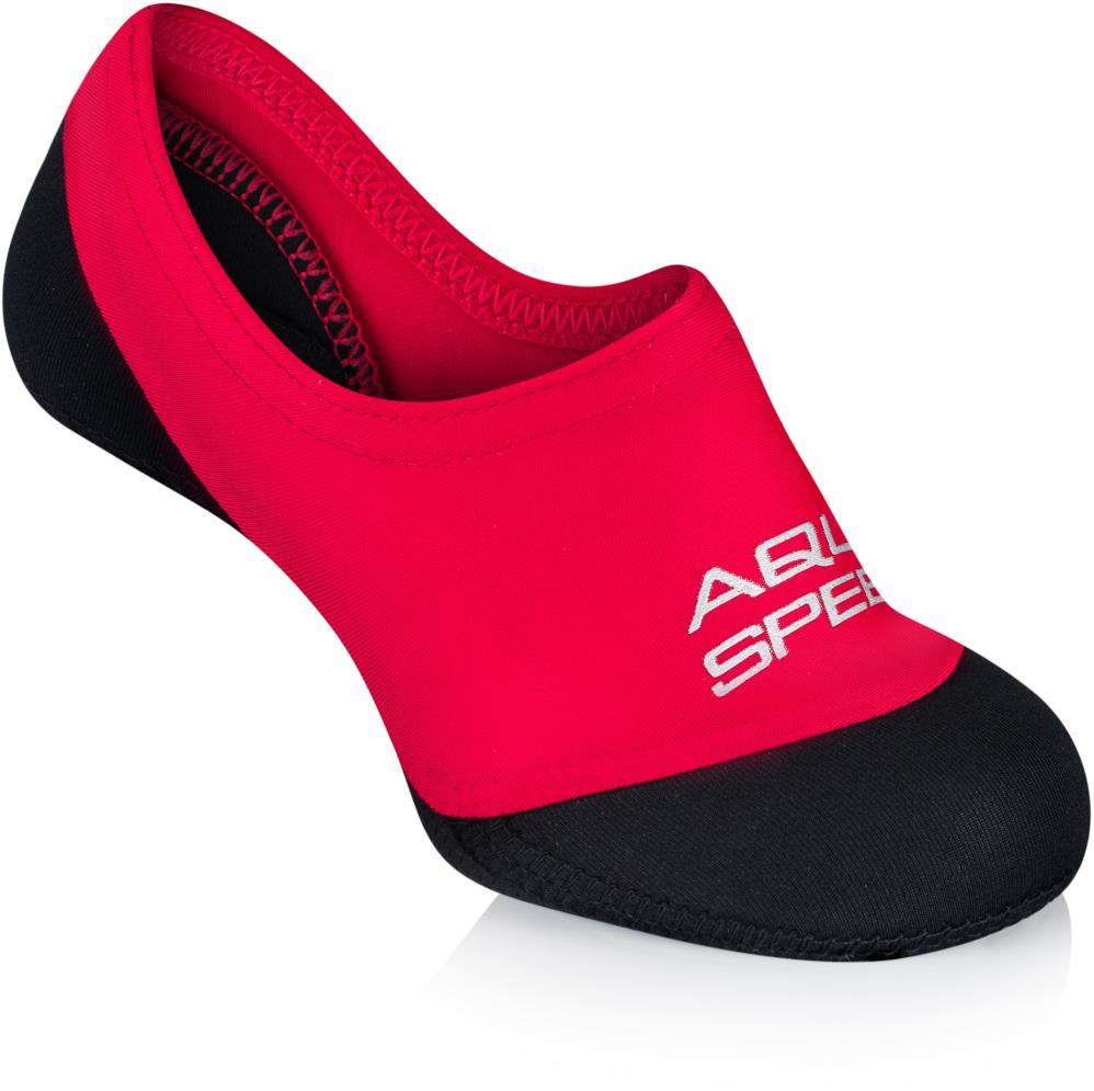 Шкарпетки для басейну Aqua Speed NEO SOCKS 7369 177-31 р. 22-23 Чорний/Червоний (5908217673695) - фото 2