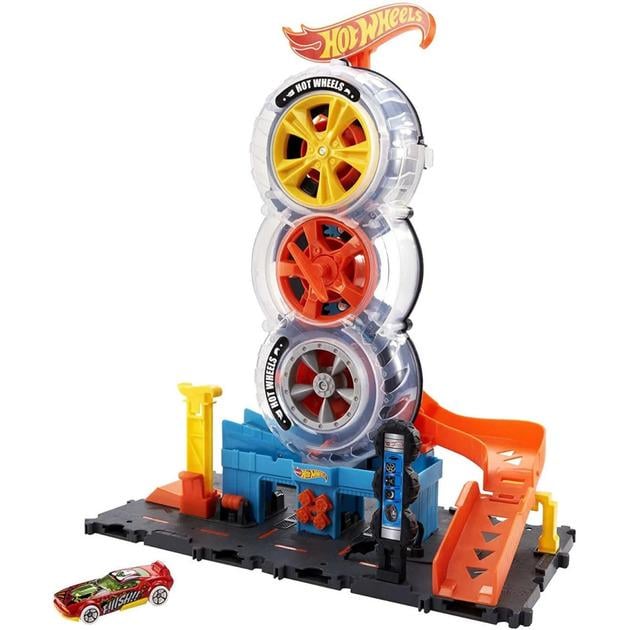 Набір Набір ігровий Hot Wheels City запаморочливі трюки на шиномонтажі (HDP02)