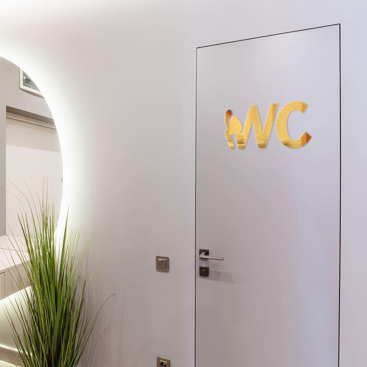 Декор дзеркальний акриловий самоклеючий WC 3 шт. Золотий (SW-00002525) - фото 6 Декор дзеркальний акриловий самоклеючий WC 3 шт. Золотий (SW-00002525) - фото 6