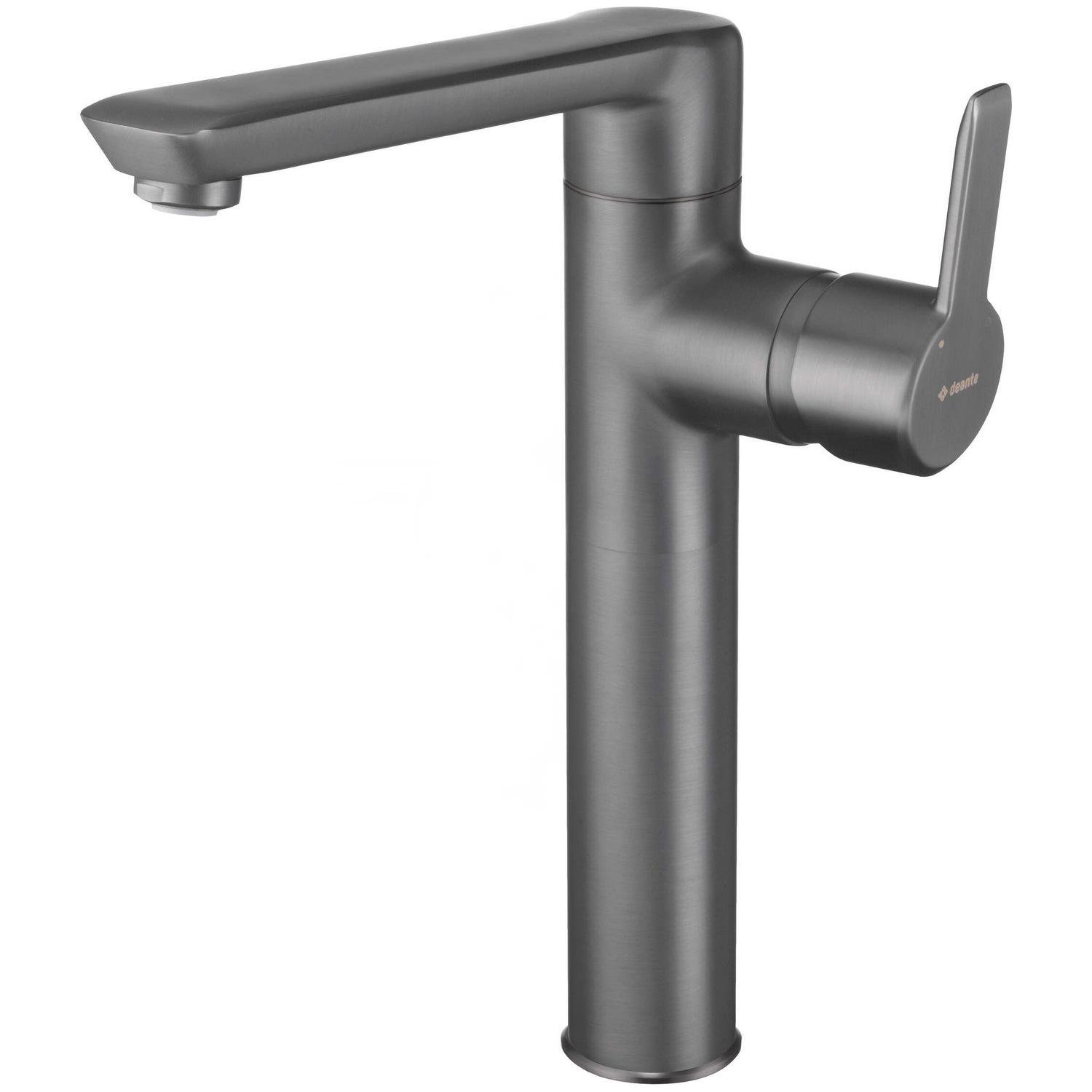 Смеситель для умывальника Deante Arnika BQA_D21K высокий однорычажный Графитовый (205532)