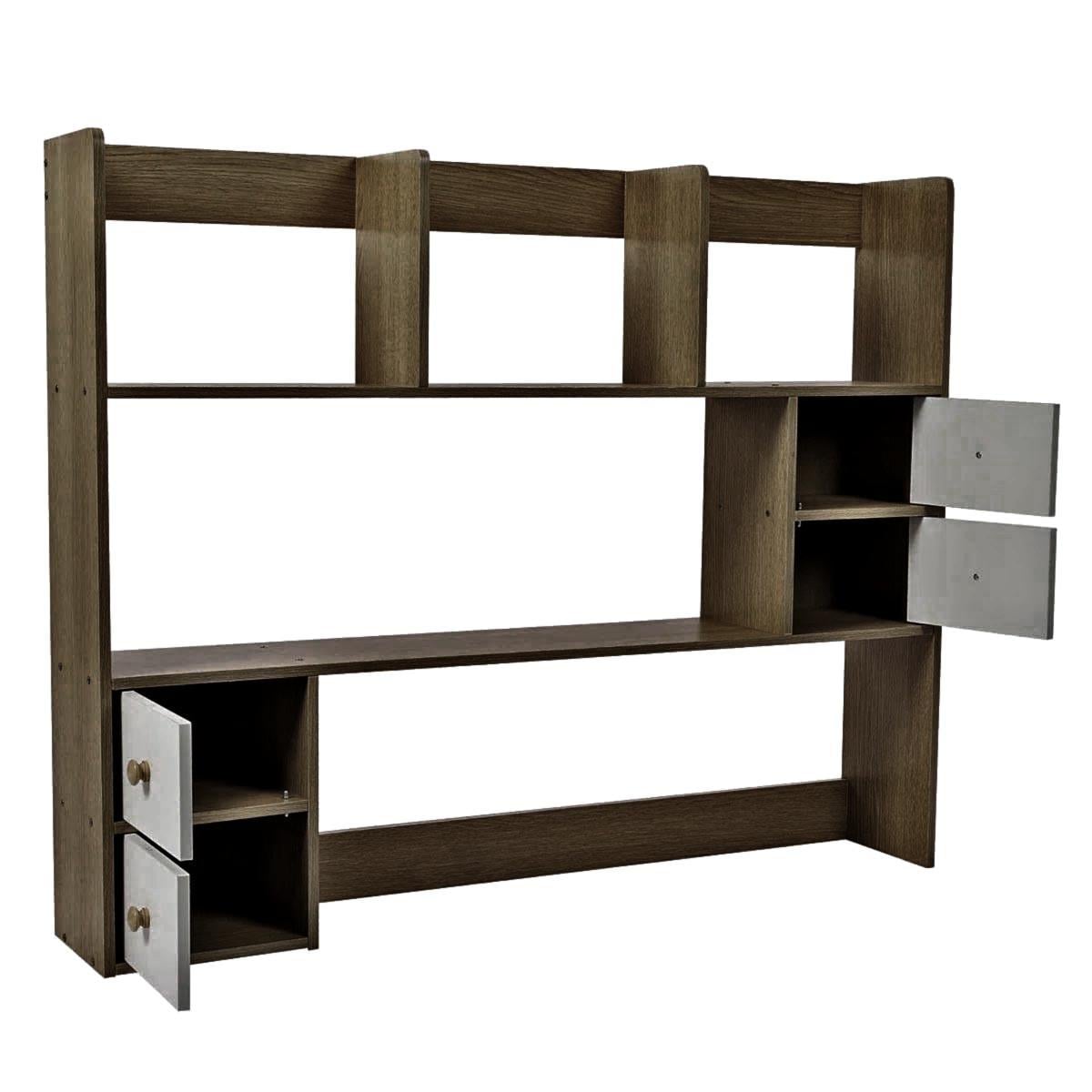 Полка-надстройка настольная из дерева Семелис палисандр-зефир (АКД-00280220) Полка-надстройка настольная из дерева Семелис палисандр-зефир (АКД-00280220)