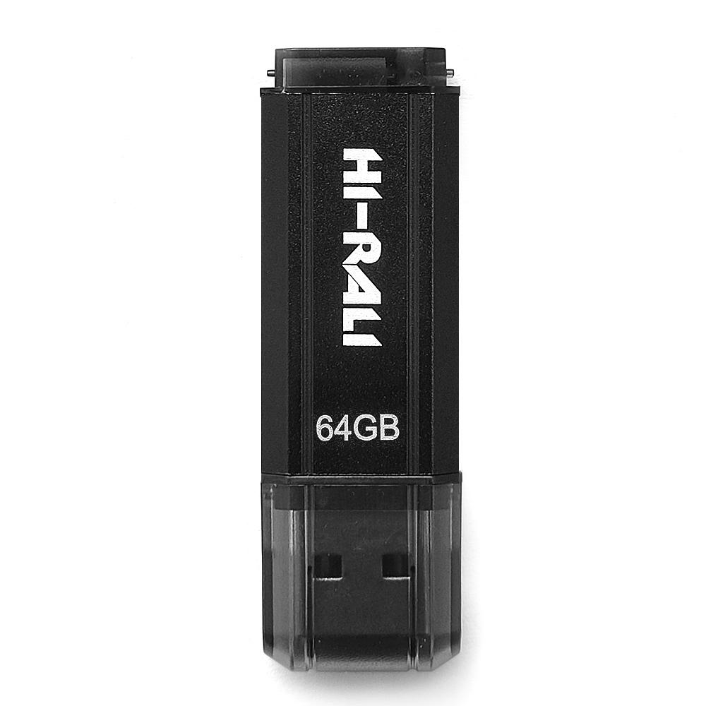 Флешка Hi-Rali Stark 64 Gb USB 2,0 Type-A Чорний (629598)