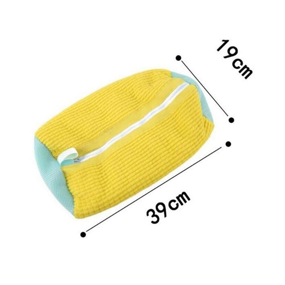 Мішок для прання взуття в пральній машині з мікрофібри універсальний Жовтий (TA0145_2) - фото 5