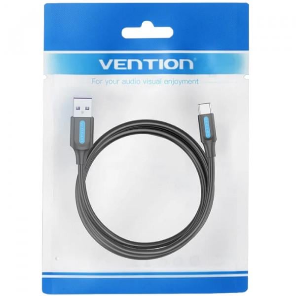 Кабель зарядний Vention USB 2.0 AM-CM 5 A 0,5 м Чорний (604978) - фото 3