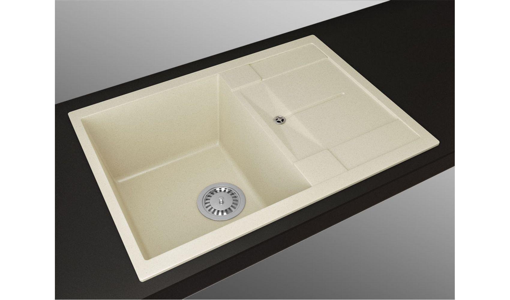 Кухонная мойка Lexona Candy Compact гранитная Бежевый - фото 4