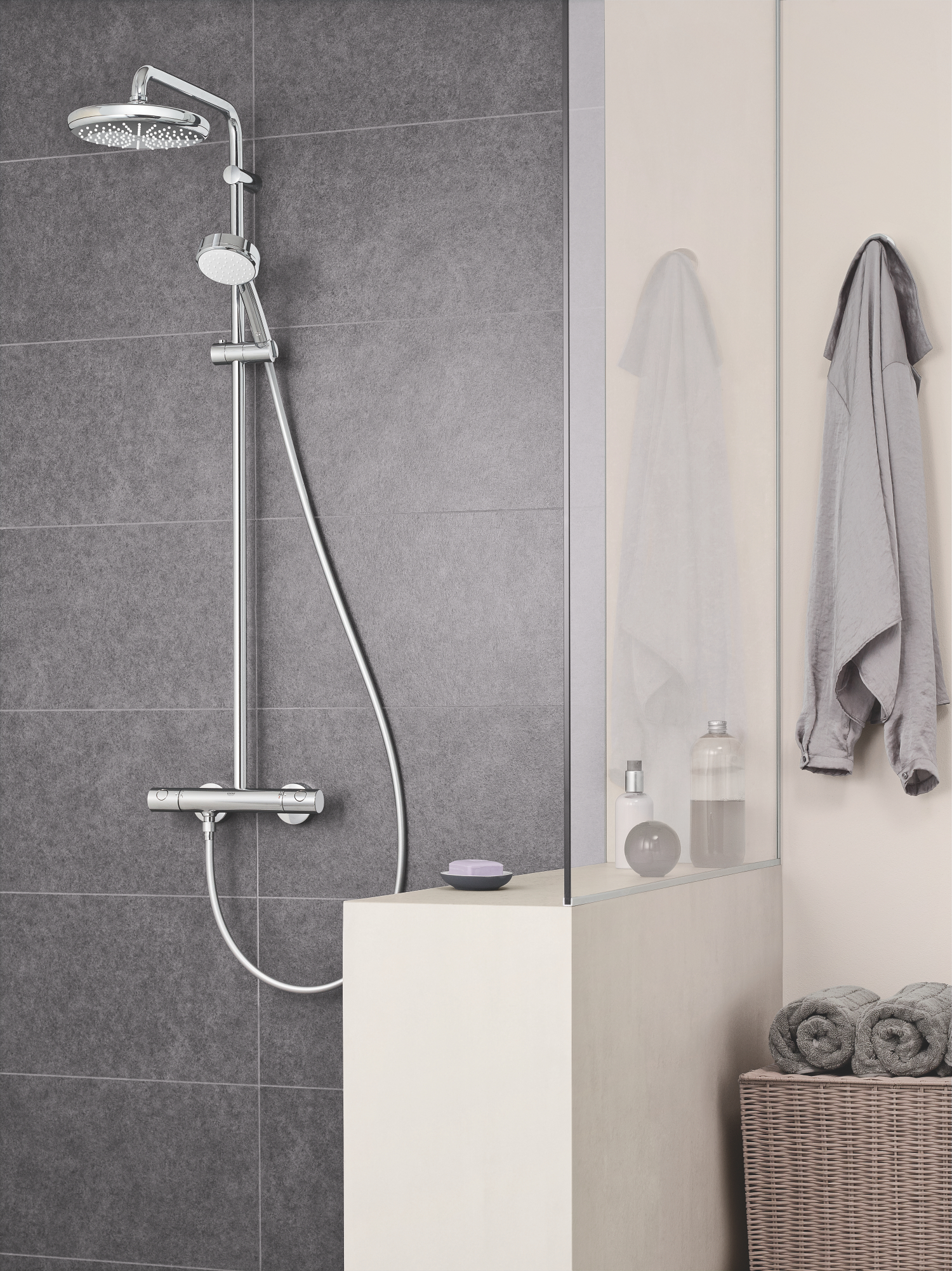 Душевая система Grohe New Tempesta Cosmopolitan System с термостатом для душа (27922001) - фото 7