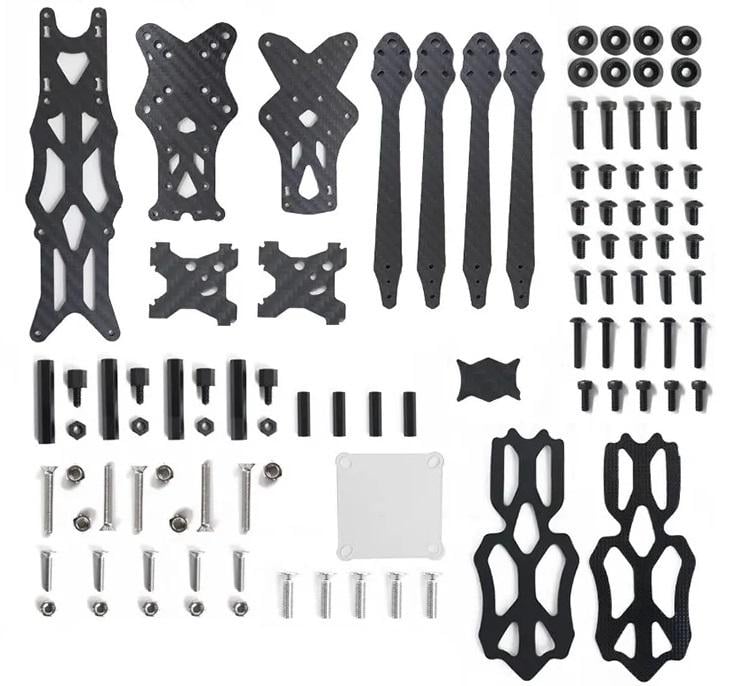 Рама 7" APEX HD 295 мм карбоновая без принтов для FPV дронов HSKRC 147 г (00-00023043)