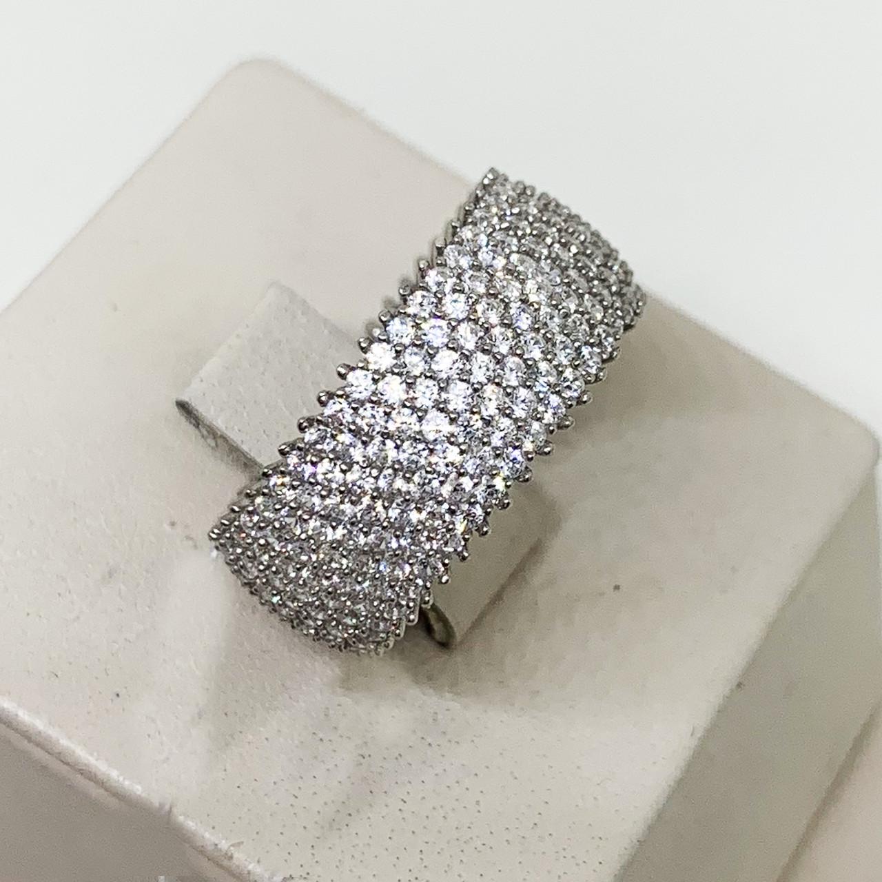 Кольцо серебряное с кубическим цирконием р. 18,5 5,86 г (1600667463)