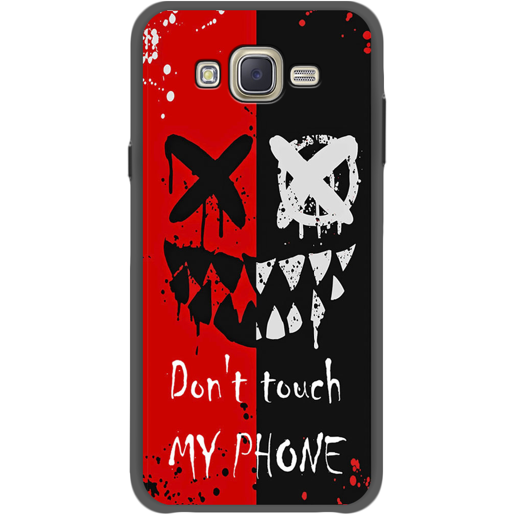 Чехол BoxFace Samsung J700H Galaxy J7 Bad Smile Черный силикон (24496-up2468-35121)