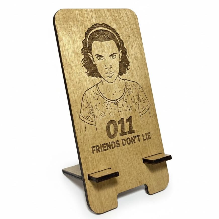 Подставка для телефона с одиннадцатью Stranger Things деревянная (32170772) Подставка для телефона с одиннадцатью Stranger Things деревянная (32170772)