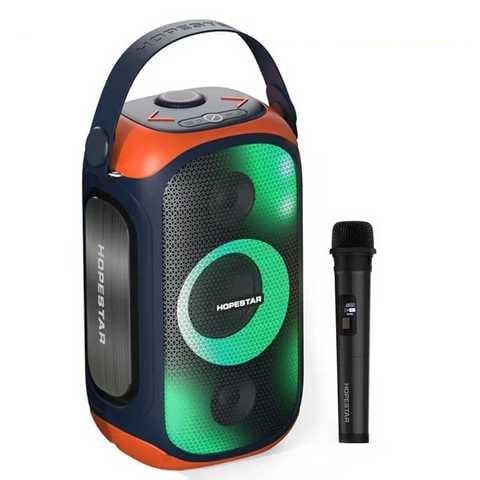 Колонка HOPESTAR Party 300 TWS/IPX5/RGB/микрофон 12500 mAh 80W Grey-Red (300P)