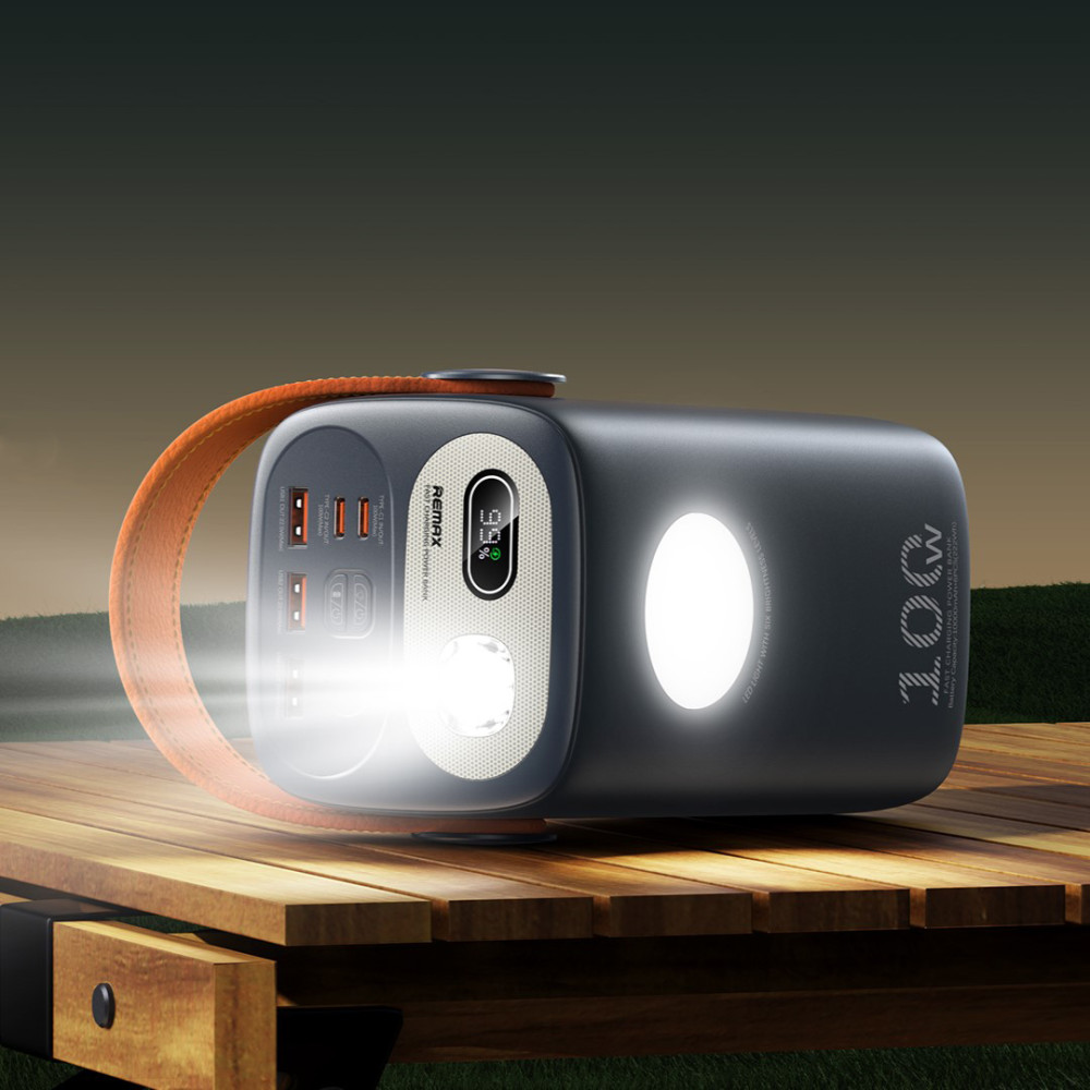 Повербанк Remax RPP-100 зі швидкою зарядкою та ліхтарем 60000 mAh 100W Синій (PB0501217) - фото 3 Повербанк Remax RPP-100 зі швидкою зарядкою та ліхтарем 60000 mAh 100W Синій (PB0501217) - фото 3
