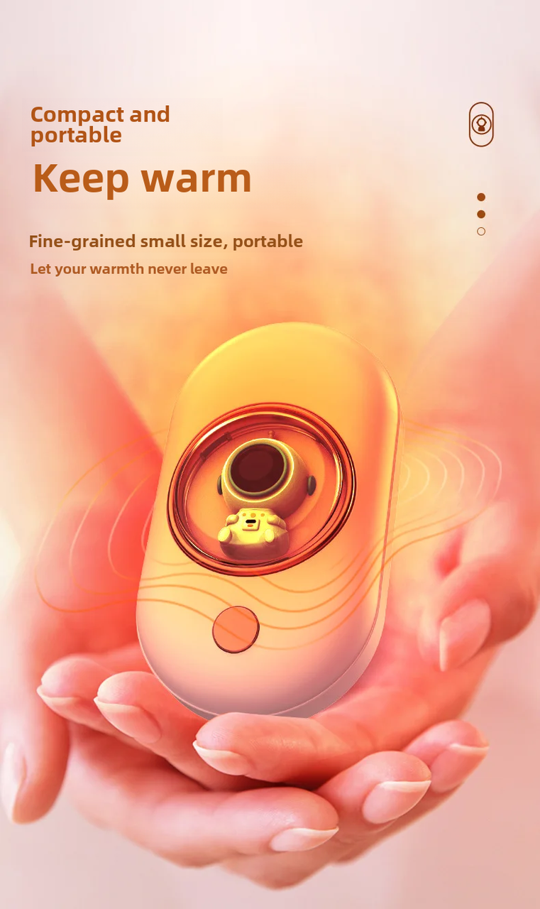 Грелка для рук USB Type-C аккумуляторная Розовый - фото 3 Грелка для рук USB Type-C аккумуляторная Розовый - фото 3