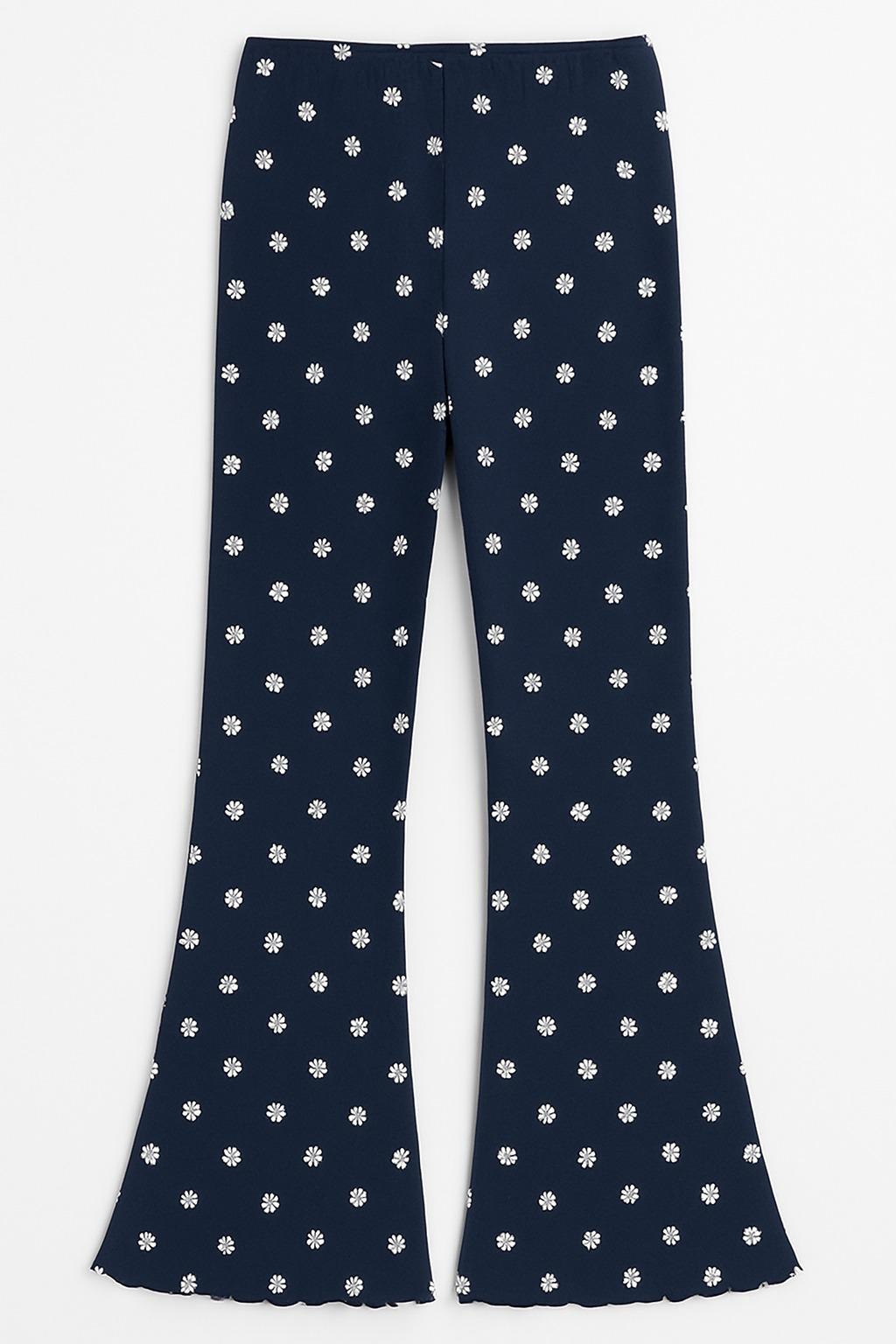 Штаны детские PRIMARK 673207 Цветы 128 см Синий (3331109411745)