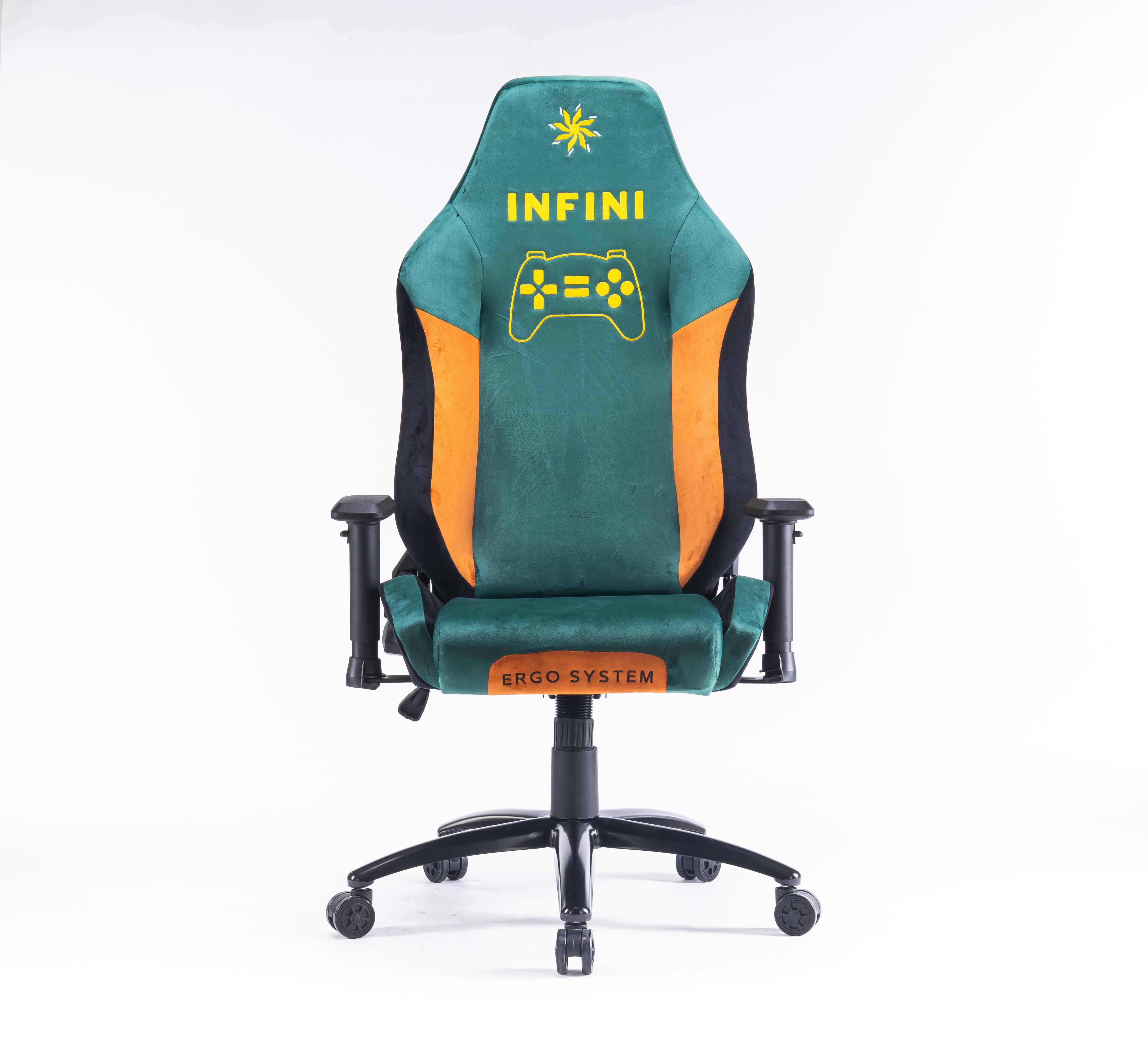 Комп'ютерне крісло Ergo System G20і з тканини Зелено-жовтий - фото 2 Комп'ютерне крісло Ergo System G20і з тканини Зелено-жовтий - фото 2