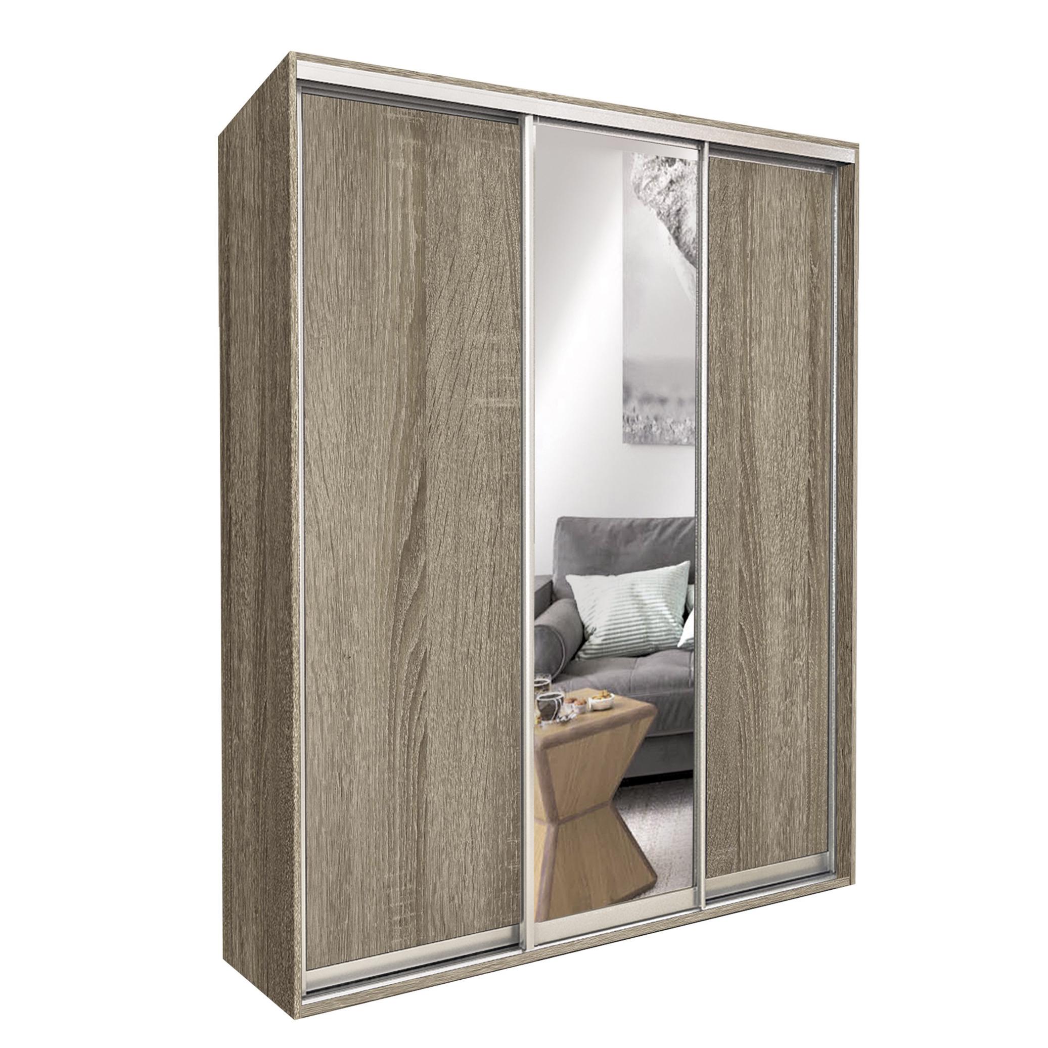 Шкаф-купе трехдверный МФ Модерн 170х60х240 см Дуб винтаж