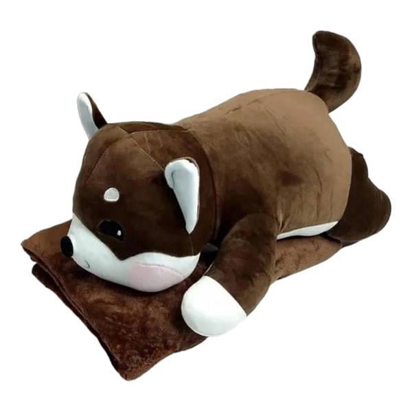 Мягкая игрушка с пледом 1х1,5 м/подушка 50 см (8-18-OS01021)