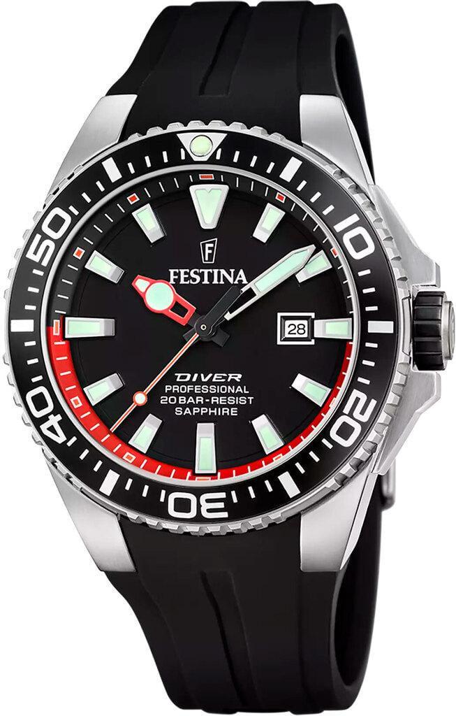 Наручные часы мужские Festina F20664/3 The Originals со стальным корпусом/сапфировым стеклом WR 200 м и черным циферблатом