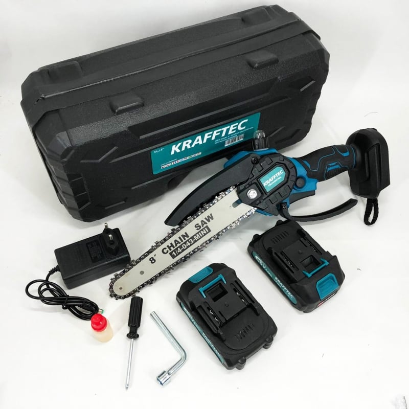 Пила ланцюгова міні Krafftec 36V 4 Ач 20 см в кейсі 2 акумулятори (tf6043) - фото 13 Пила ланцюгова міні Krafftec 36V 4 Ач 20 см в кейсі 2 акумулятори (tf6043) - фото 13