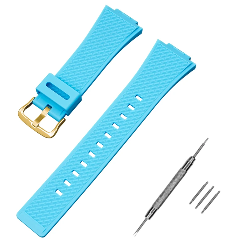 Ремінець для Casio G-Shock GA-100/110 Light Blue GD (3979)