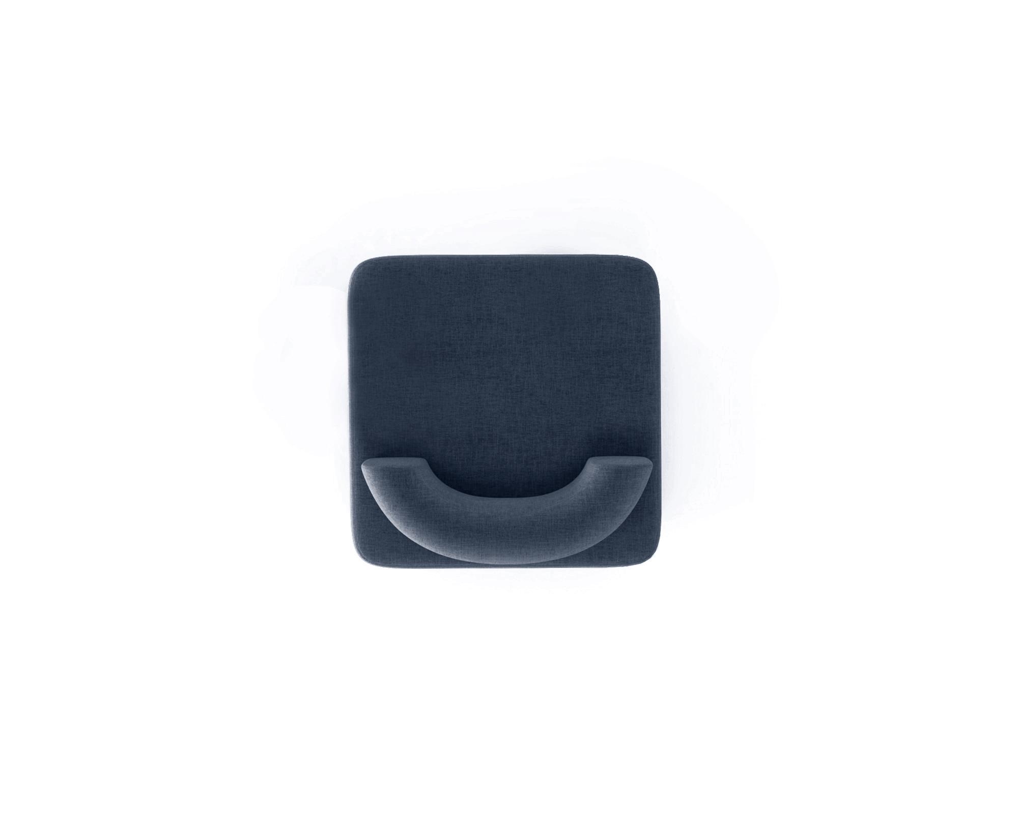 Крісло модульне Plump із вбудованою розеткою та зарядкою USB 80x80x65 см Синій (0015) - фото 3 Крісло модульне Plump із вбудованою розеткою та зарядкою USB 80x80x65 см Синій (0015) - фото 3