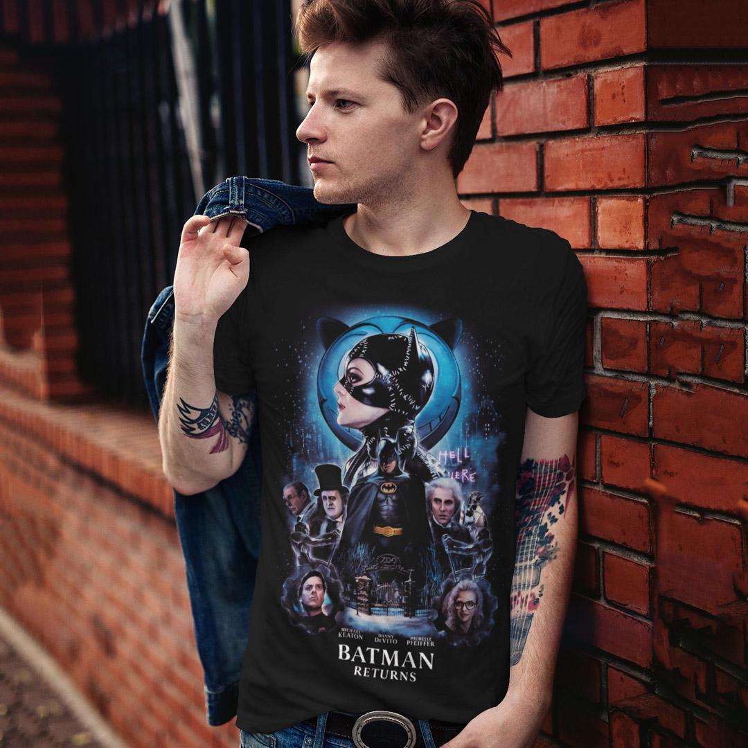 Футболка унісекс Batman Returns Tim Burton 3XL Чорний (00000006177)