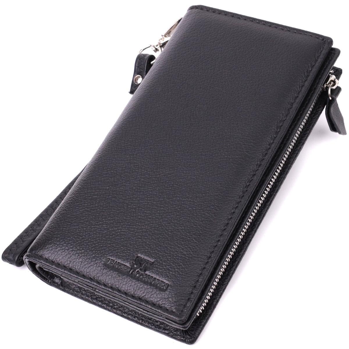 Кошелек-клатч ST Leather 22532 унисекс из натуральной кожи Черный (168-136-22532)