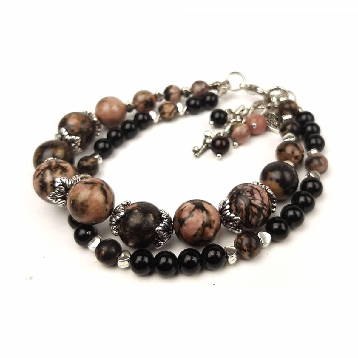 Браслет DARSANA Волшебный сон из натурального камня агат/родонит (DRSU005259)