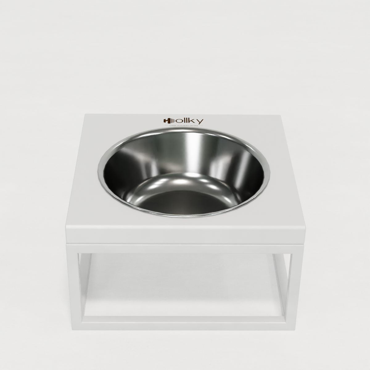 Миска на подставке для кошек и средних собак Hollky Base Solo M 0,8 л (M-212110-WHWH) - фото 8 Миска на подставке для кошек и средних собак Hollky Base Solo M 0,8 л (M-212110-WHWH) - фото 8