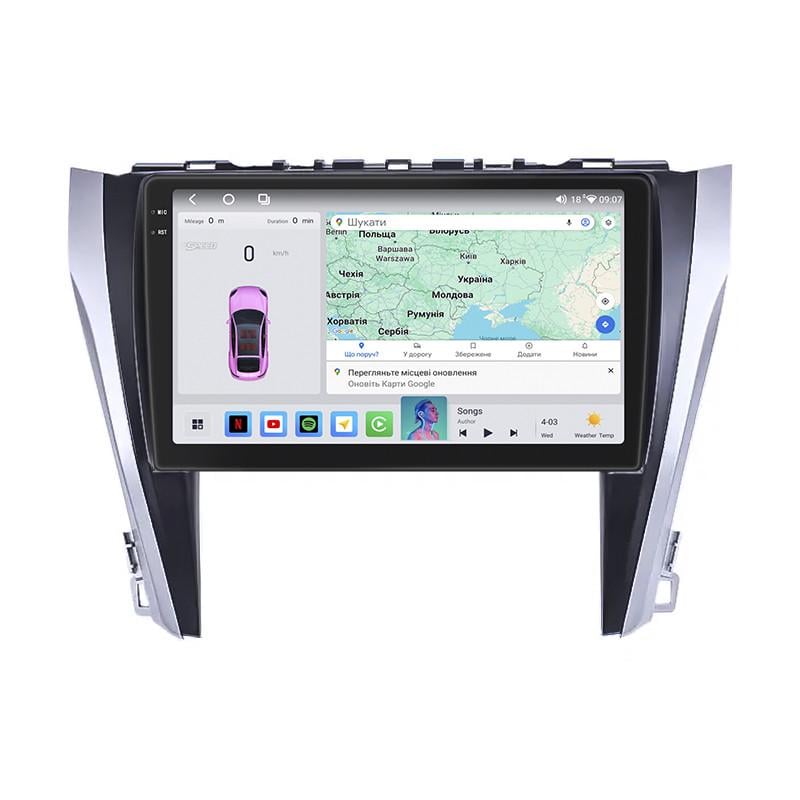 Автомагнитола штатная Lesko для Toyota Aurion II 2012-2017 4/64 QLED CarPlay 4G Wi-Fi GPS 360 Prime 10" (22391487)