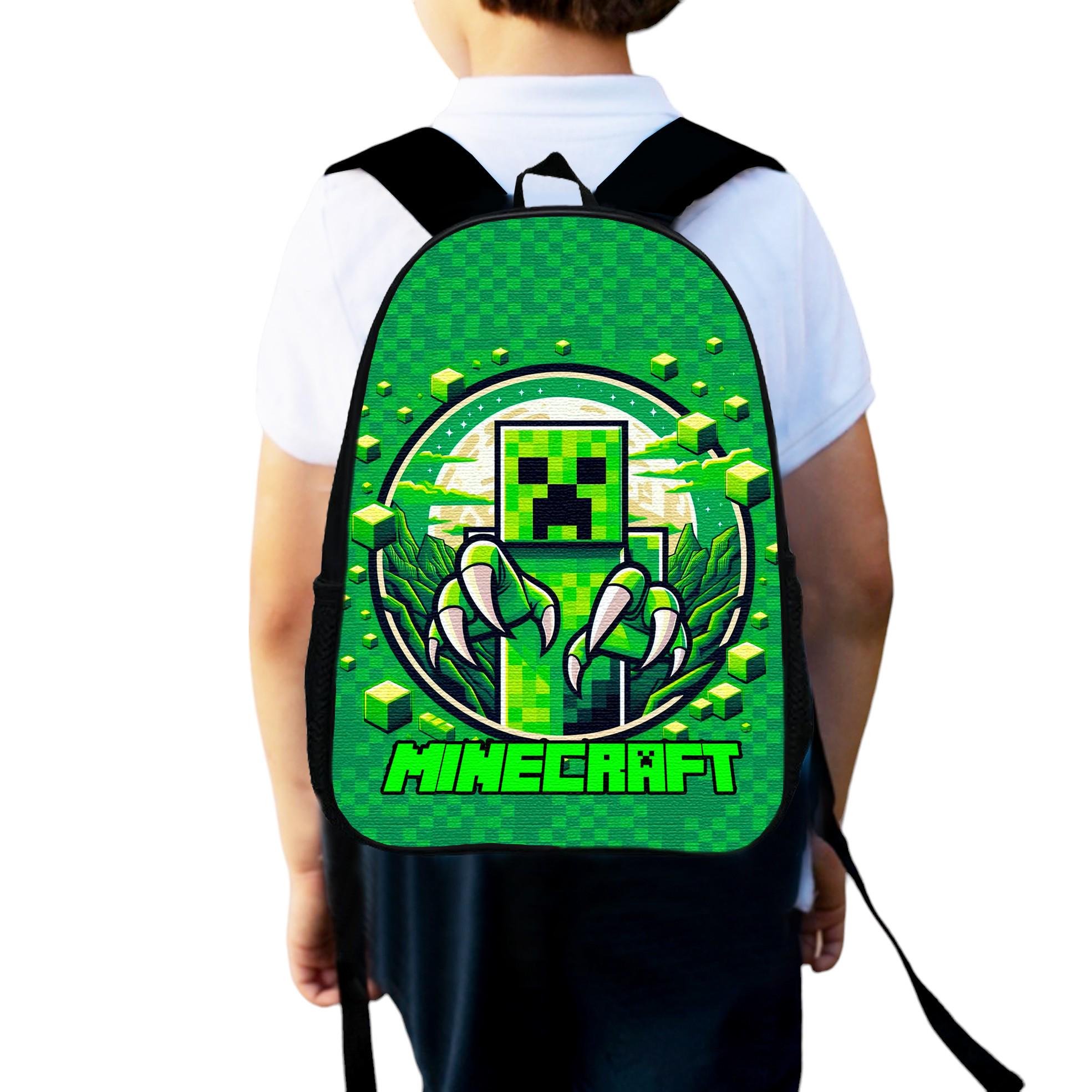 ᐉ Школьный рюкзак детский Minecraft Крипер для мальчика 34х27 см (0217 ...