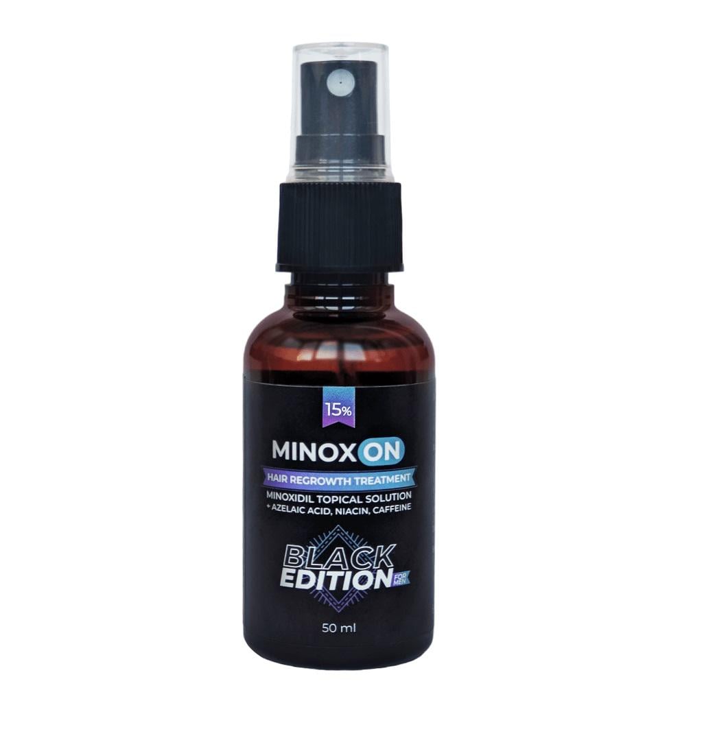 Лосьон мужской для роста волос Minoxon Black Edition Minoxidil 15% 50 мл (2775337260066)