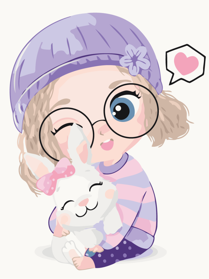 Картина по номерам BrushMe Девочка с кроликом 30х40 см (KBS7124 Картина по номерам BrushMe Девочка с кроликом 30х40 см (KBS7124